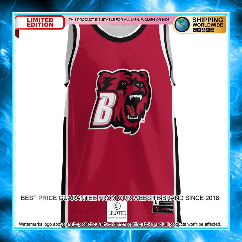 bridgewater state bears crimson basketball jersey 2 11