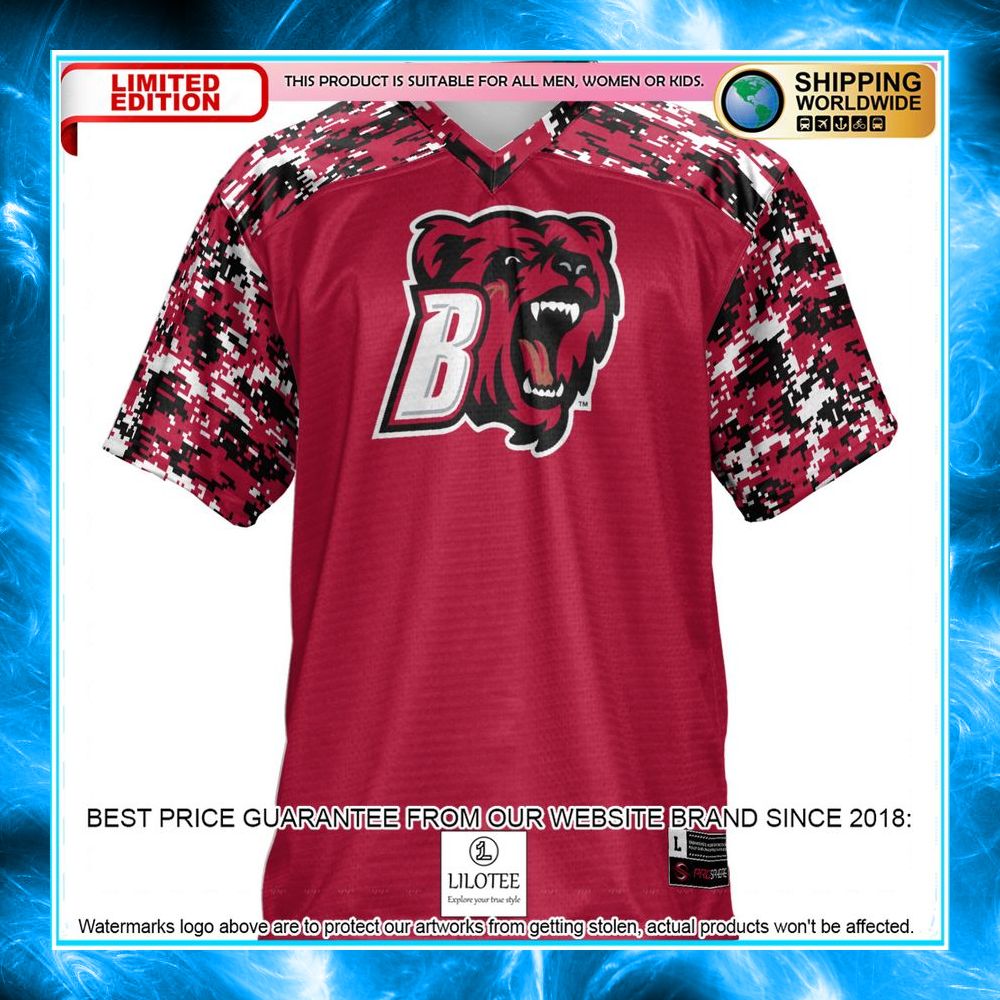 bridgewater state bears crimson football jersey 2 920