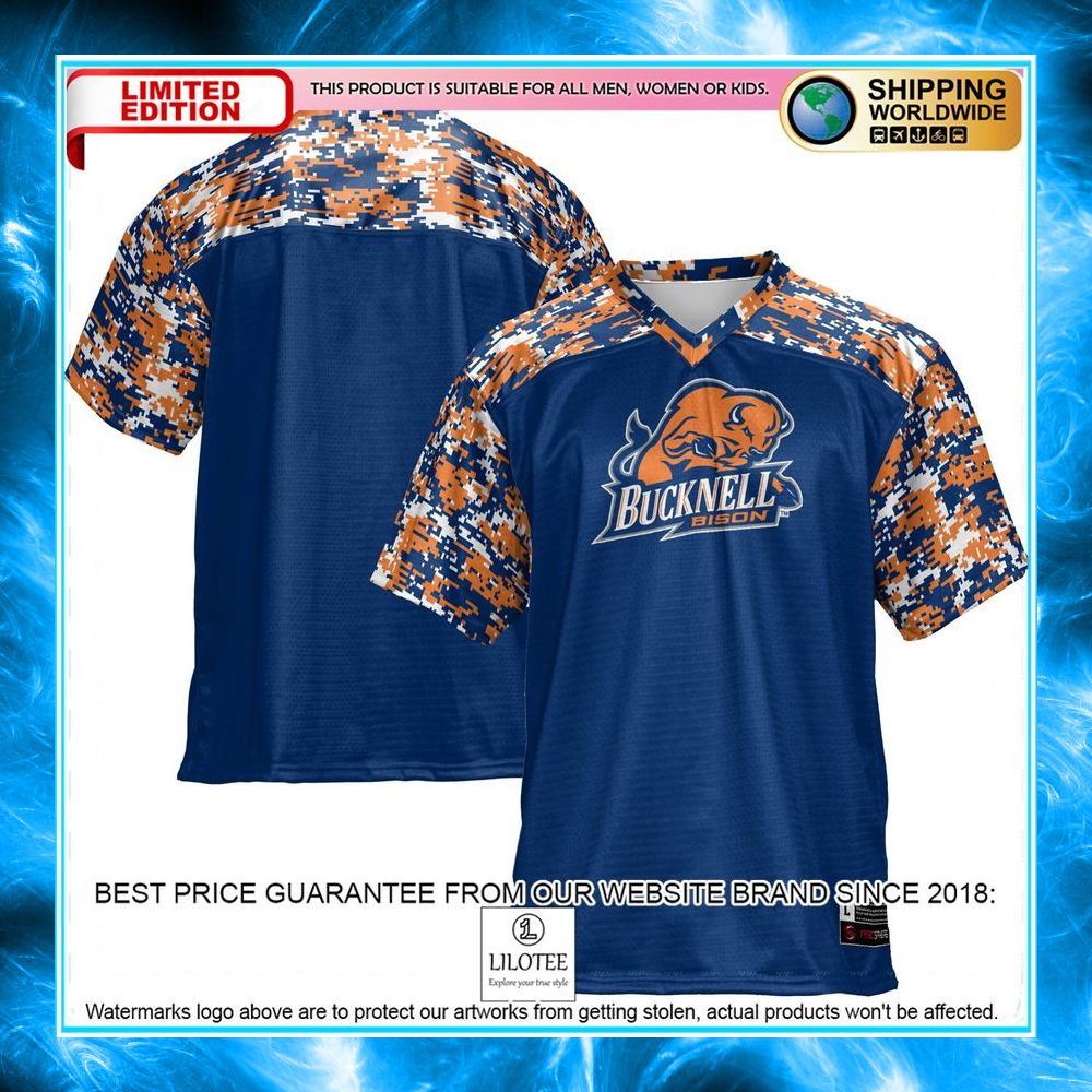 bucknell bison blue football jersey 1 214