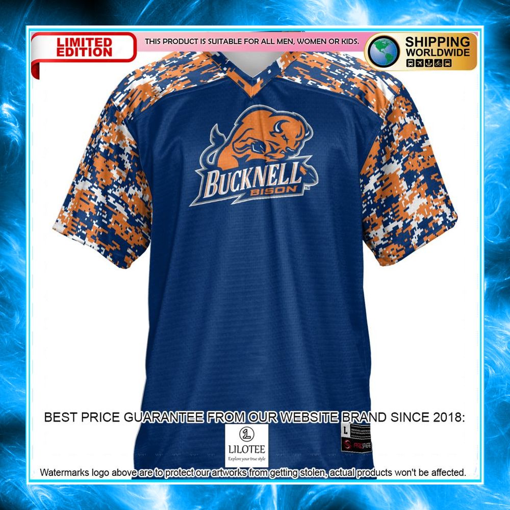bucknell bison blue football jersey 2 590