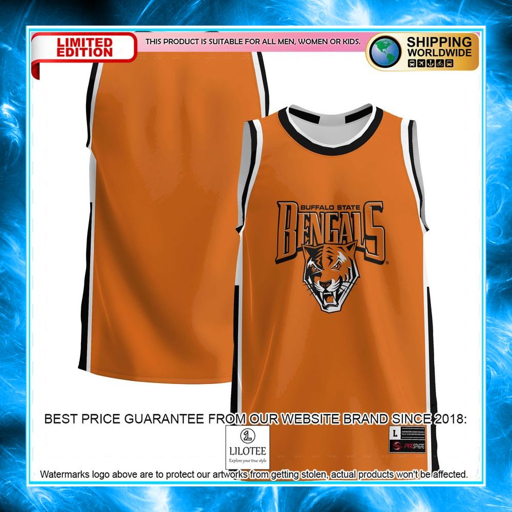 buffalo state bengals orange basketball jersey 1 99