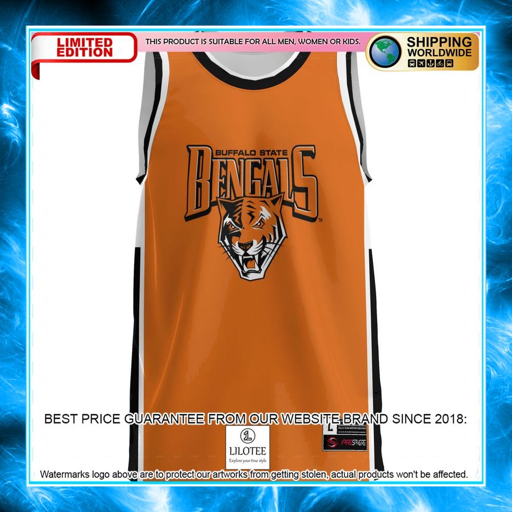 buffalo state bengals orange basketball jersey 2 446