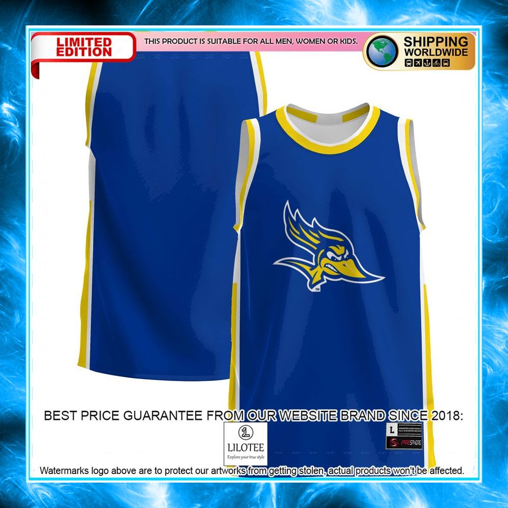 cal state bakersfield roadrunners blue basketball jersey 1 934