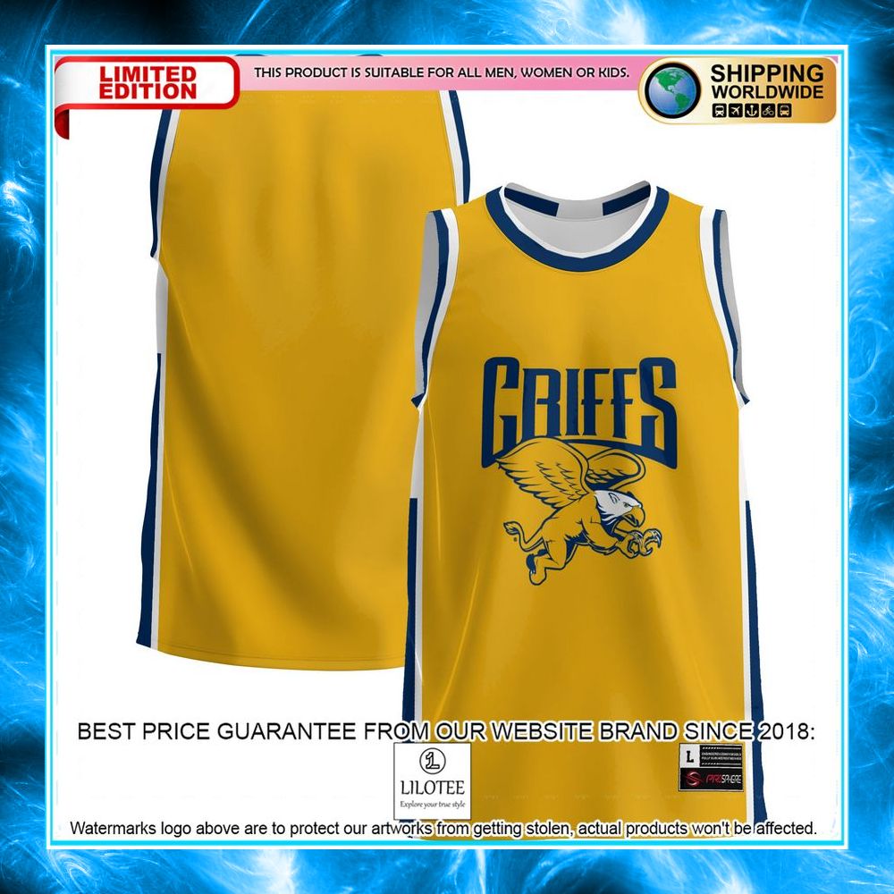 canisius college golden griffins gold basketball jersey 1 108
