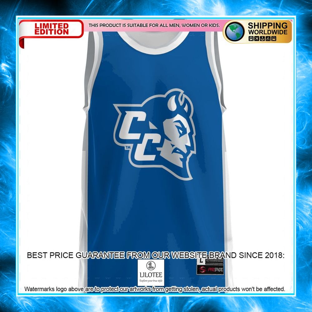central connecticut state blue devils blue basketball jersey 2 943