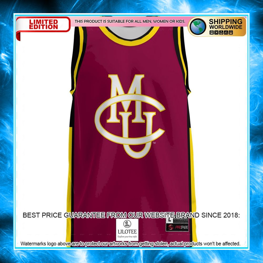 cmu mavericks maroon basketball jersey 2 671