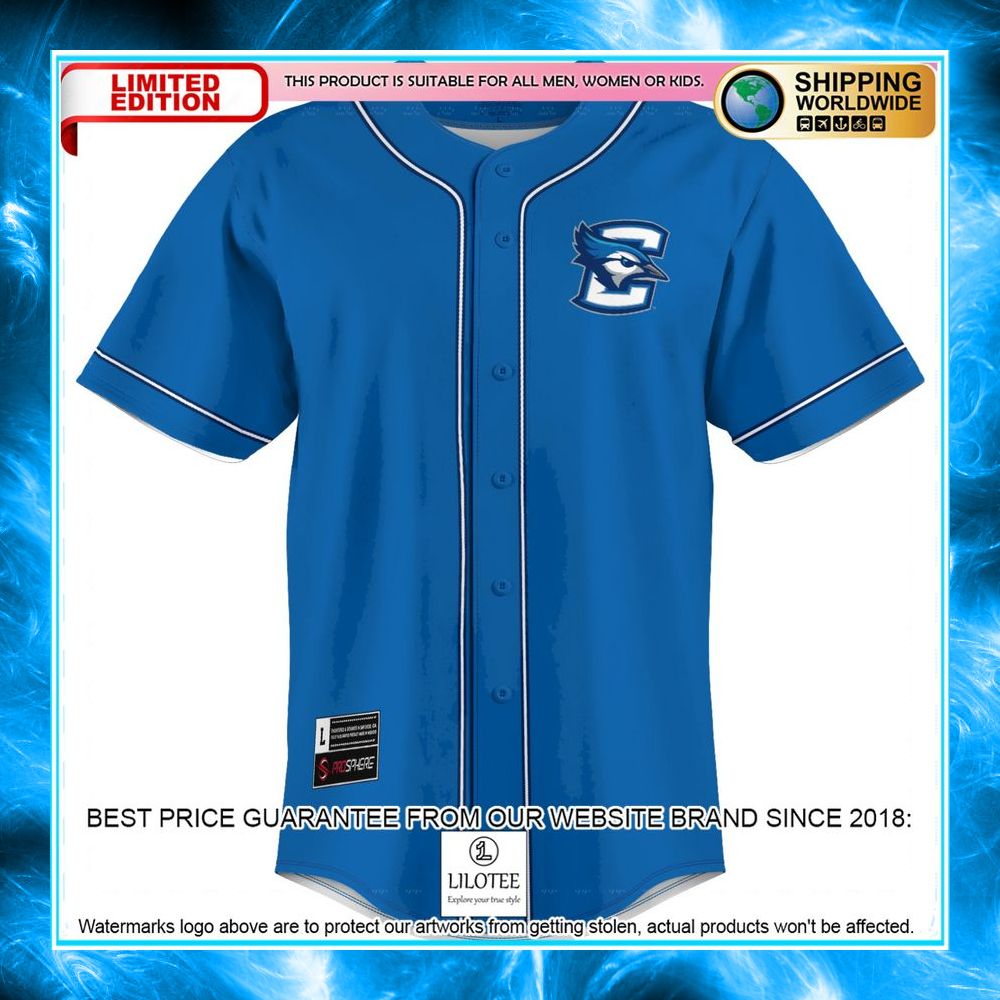 creighton bluejays blue baseball jersey 2 159