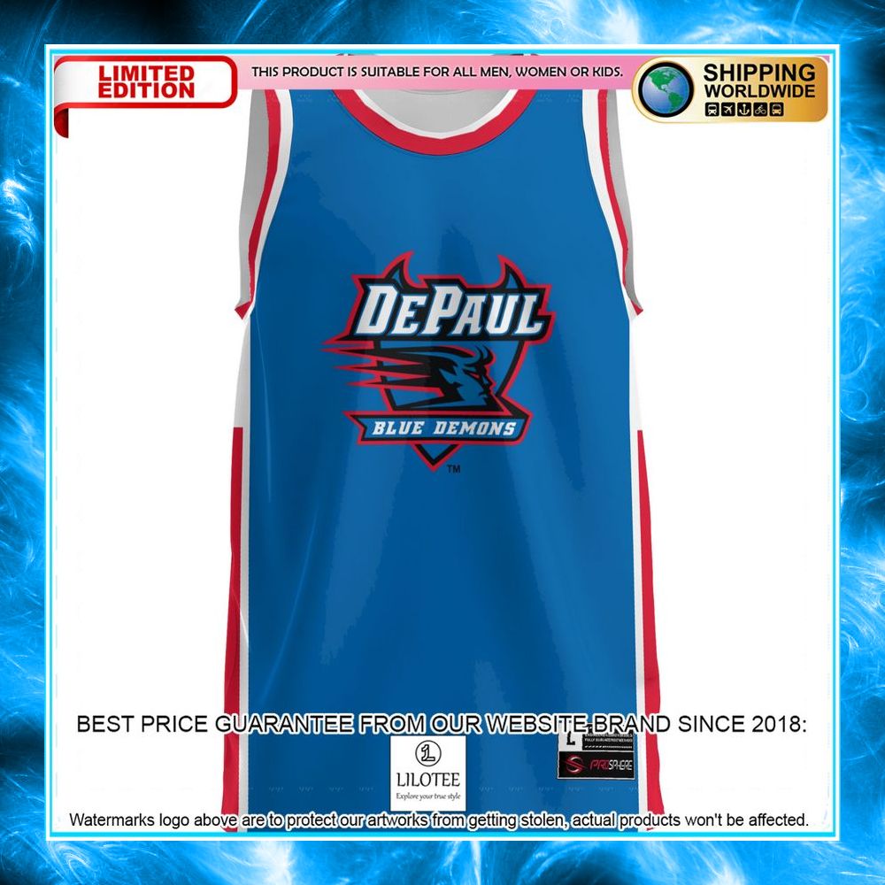 depaul blue demons royal basketball jersey 2 453