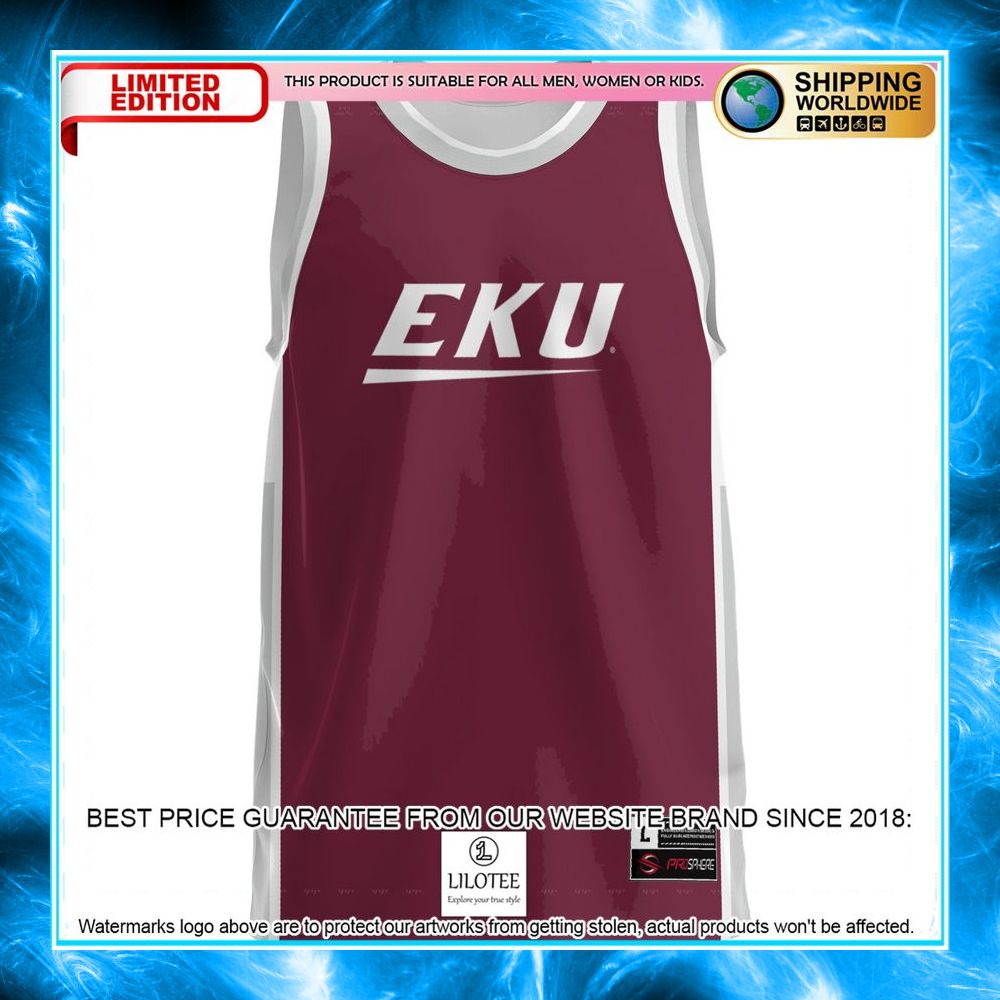 eastern kentucky colonels maroon basketball jersey 2 41