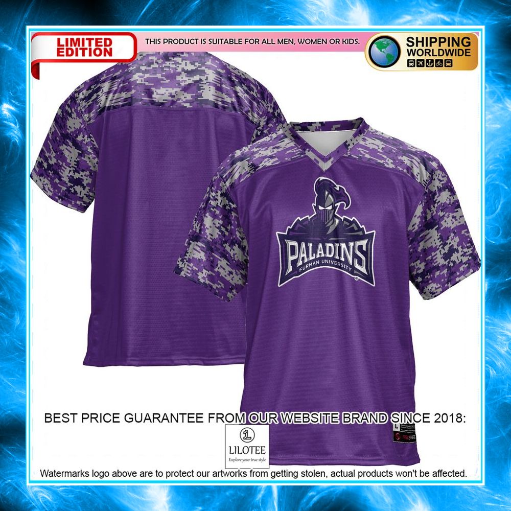 furman paladins purple football jersey 1 826