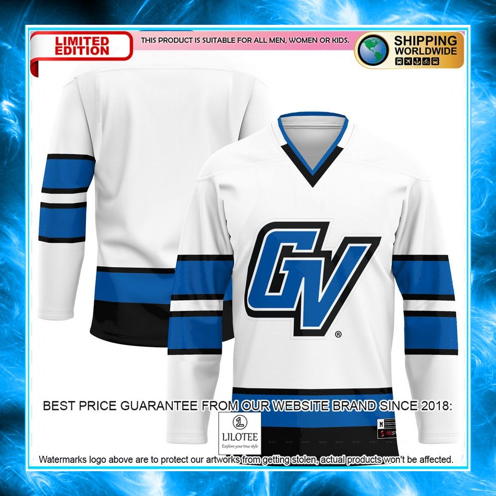 grand valley state lakers white hockey jersey 1 671