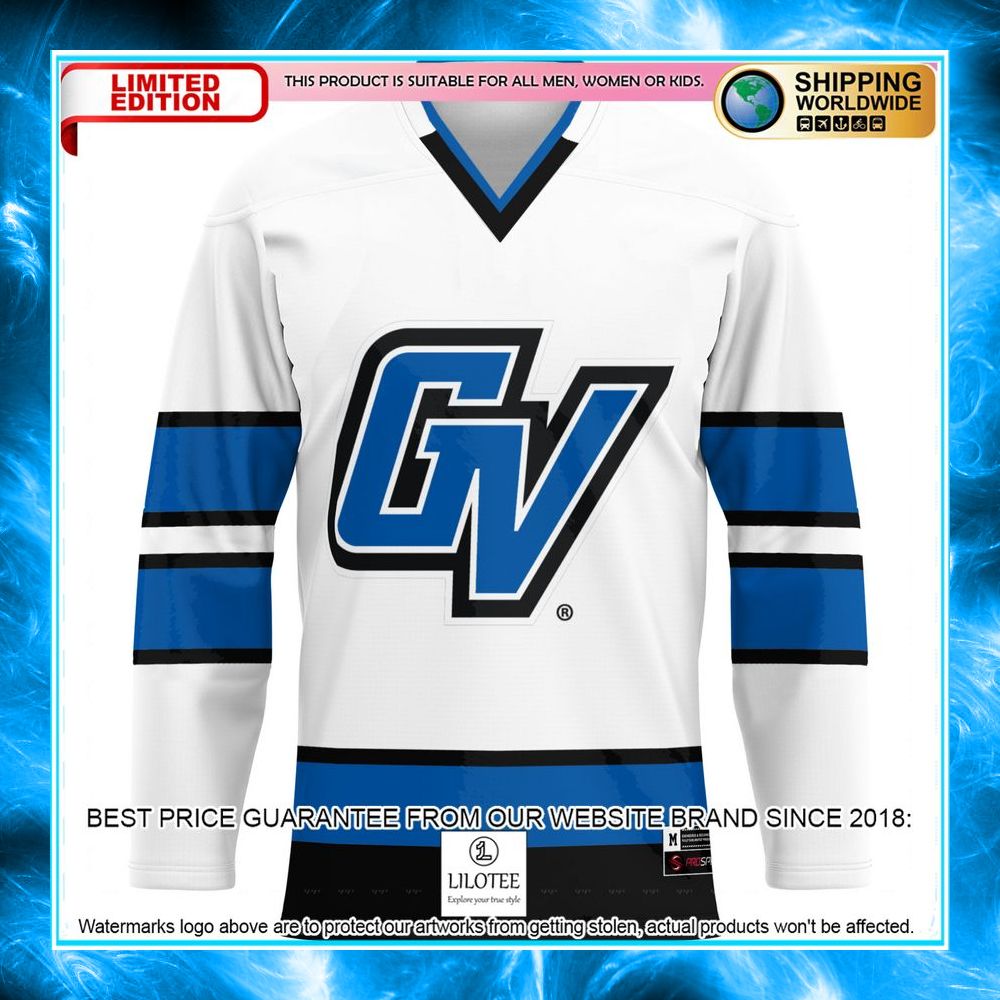 grand valley state lakers white hockey jersey 2 853