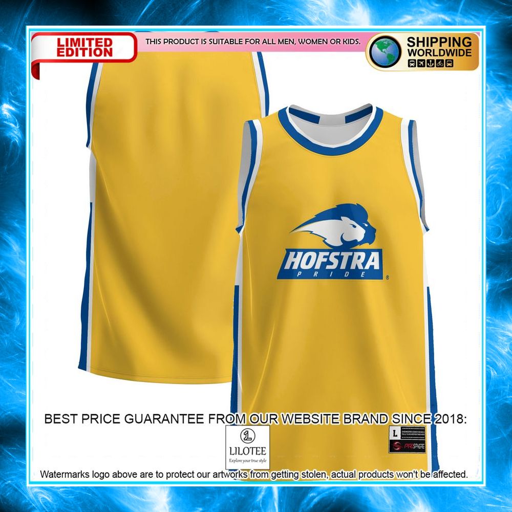 hofstra university pride gold basketball jersey 1 660