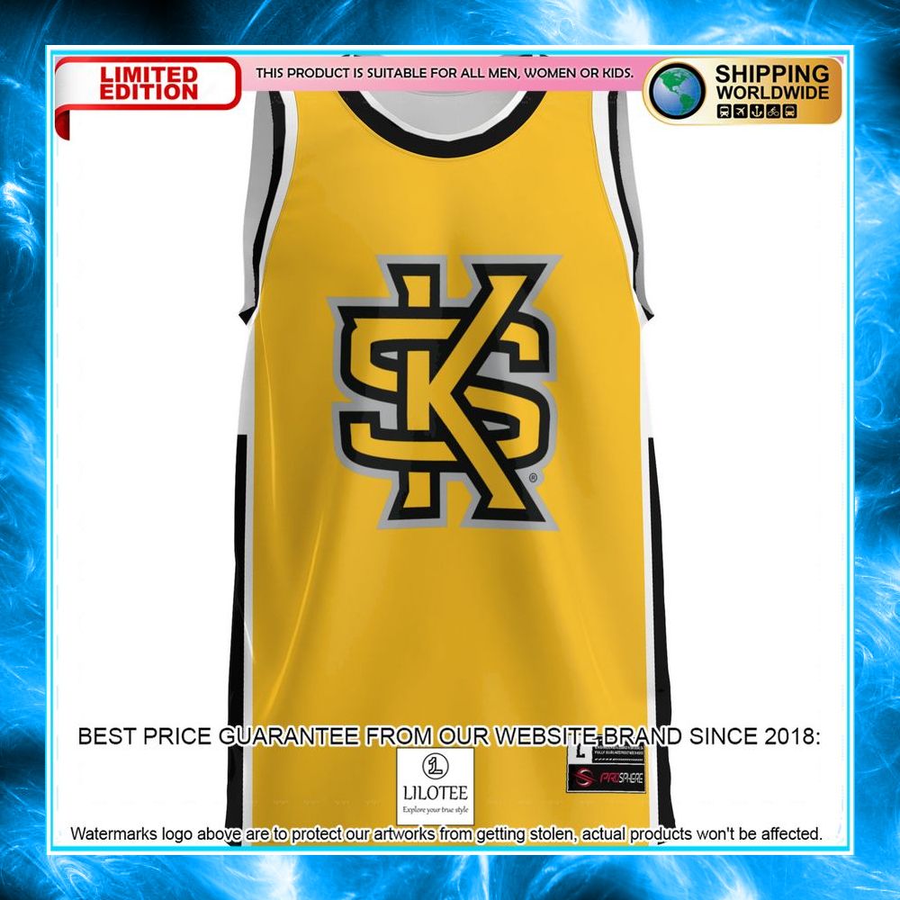 kennesaw state owls gold basketball jersey 2 960