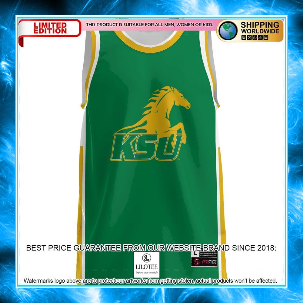 kentucky state thorobreds green basketball jersey 2 726