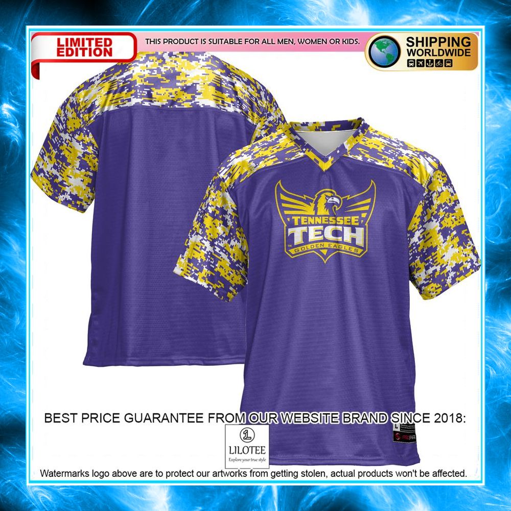tennessee tech golden eagles purple football jersey 1 895