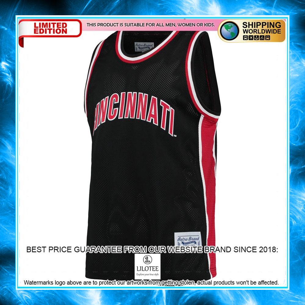 lance stephenson cincinnati bearcats original retro brand commemorative classic black basketball jersey 2 658