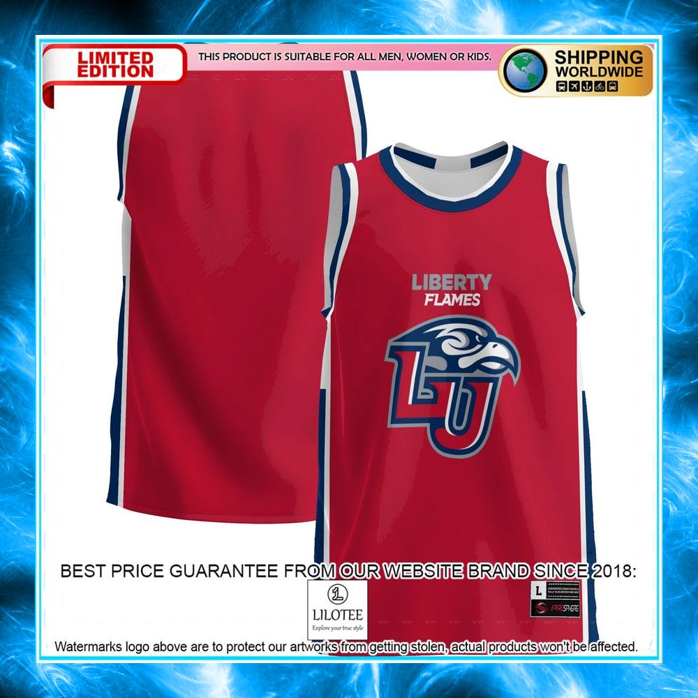 liberty flames red basketball jersey 1 448