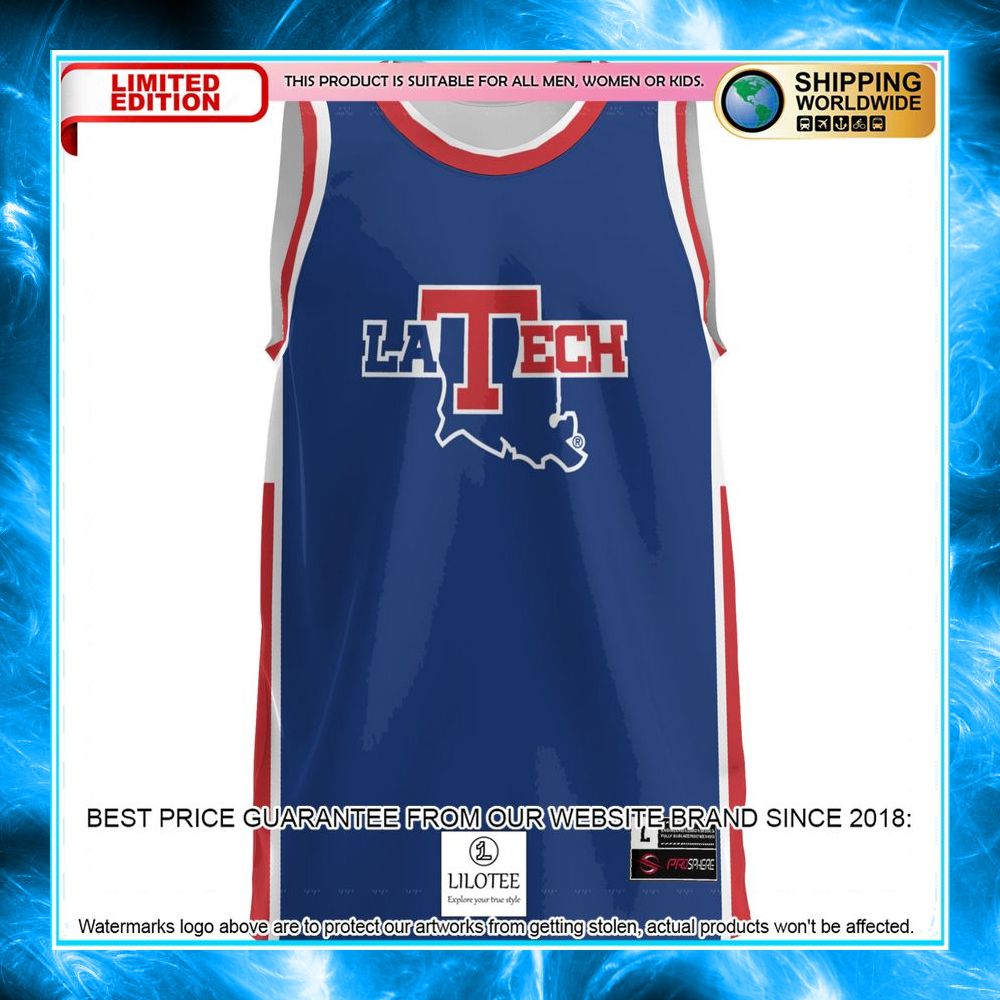 louisiana tech bulldogs royal basketball jersey 2 596