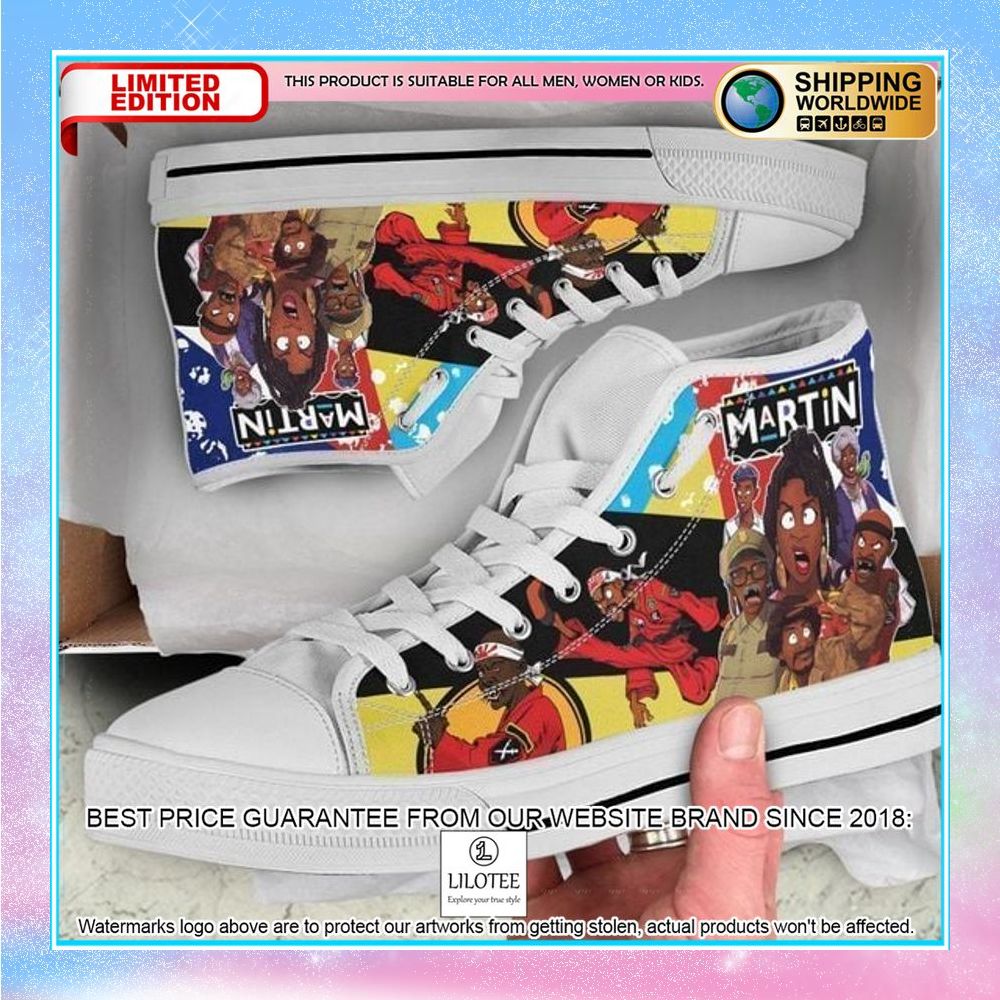 martin tv series white canvas high top shoes 1 305