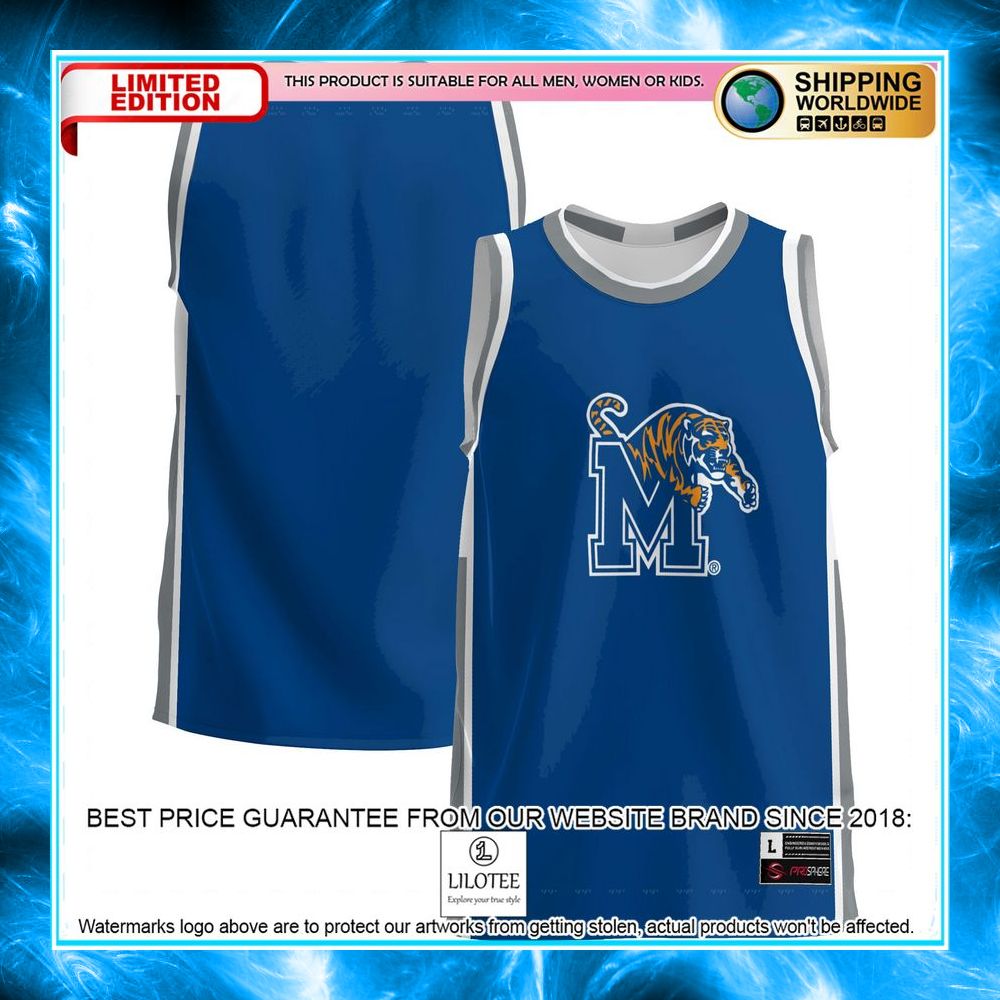 memphis tigers royal basketball jersey 1 846