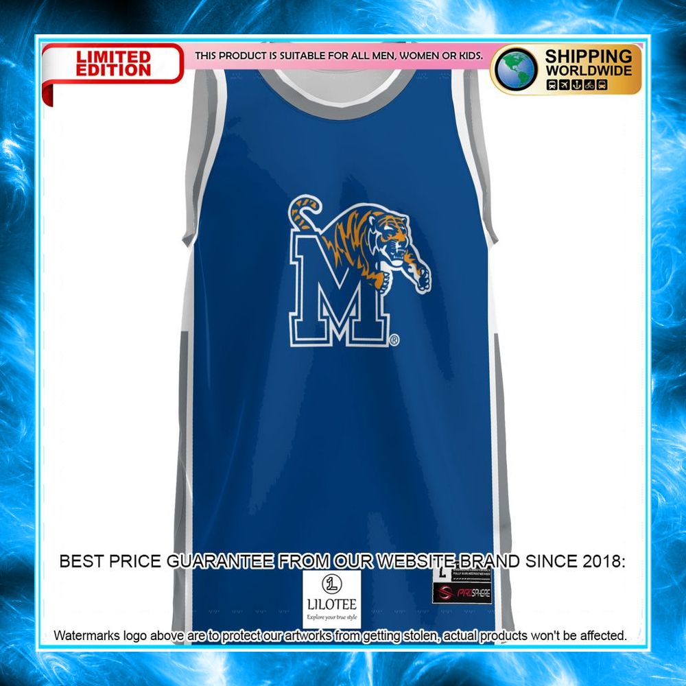 memphis tigers royal basketball jersey 2 330