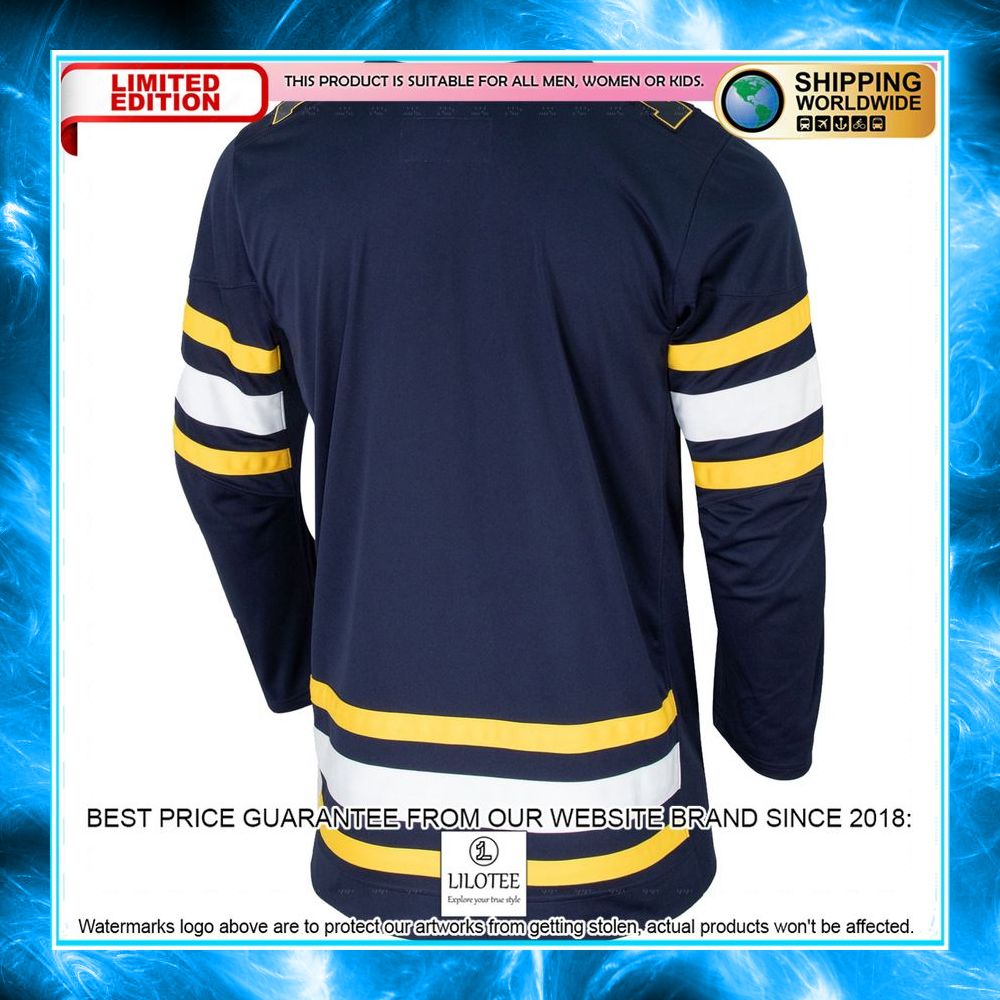 michigan wolverines replica team navy hockey jersey 3 673
