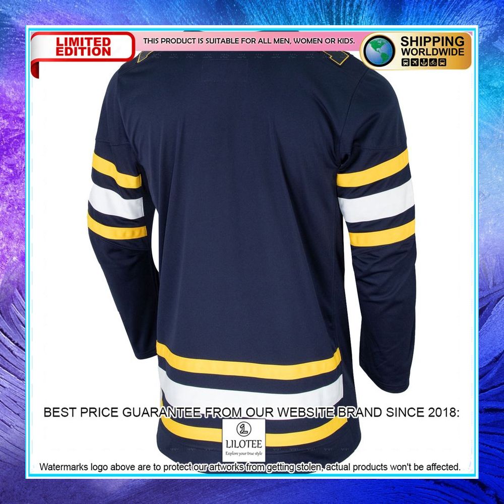 michigan wolverines replica team navy hockey jersey 3 890