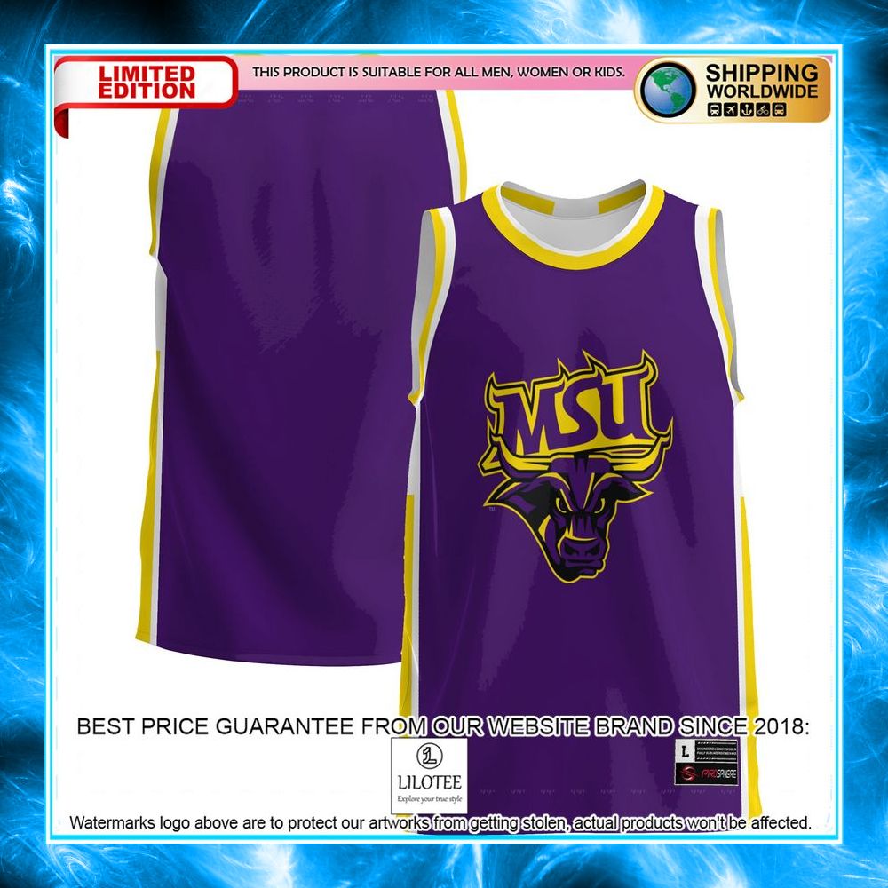 minnesota state mavericks purple basketball jersey 1 357