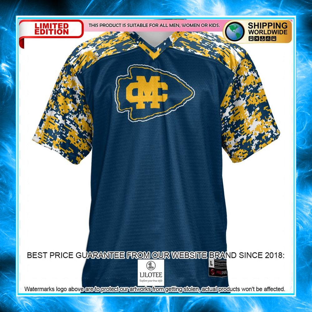mississippi college choctaws blue football jersey 2 824