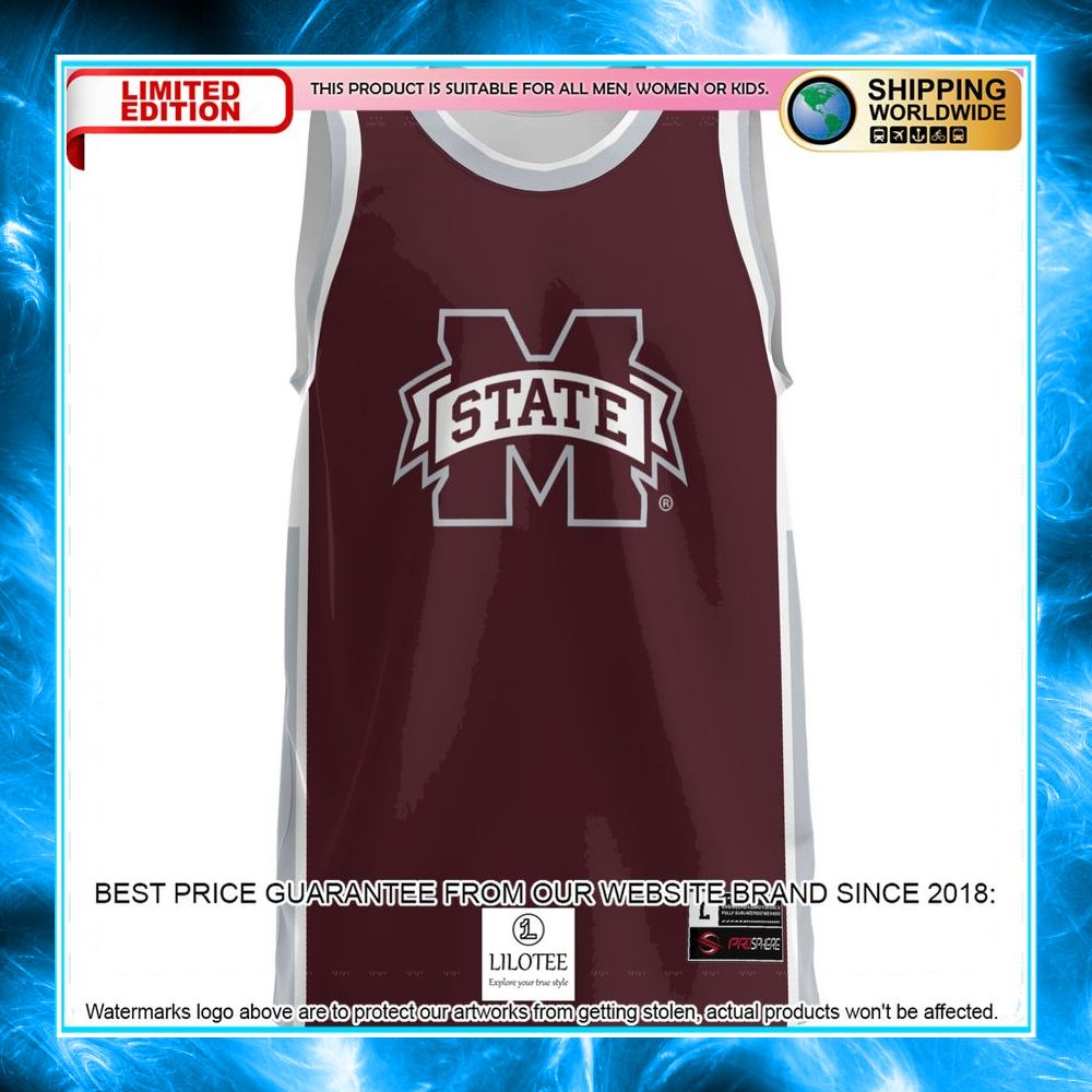 mississippi state bulldogs maroon basketball jersey 2 697