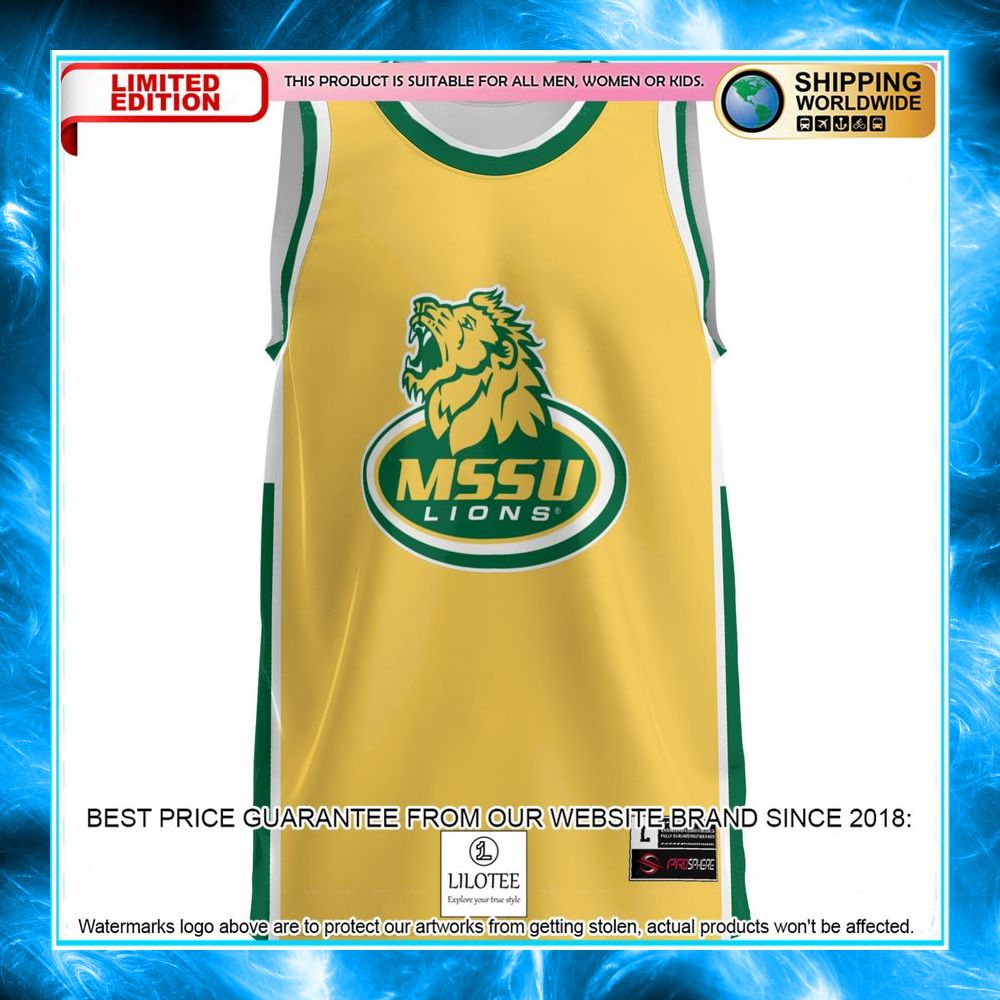 missouri southern state lions gold basketball jersey 2 710