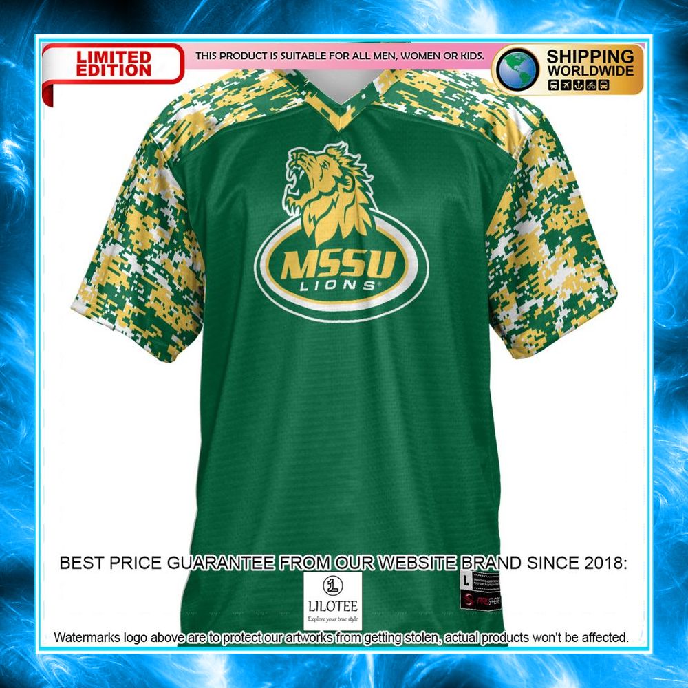 missouri southern state lions green football jersey 2 534