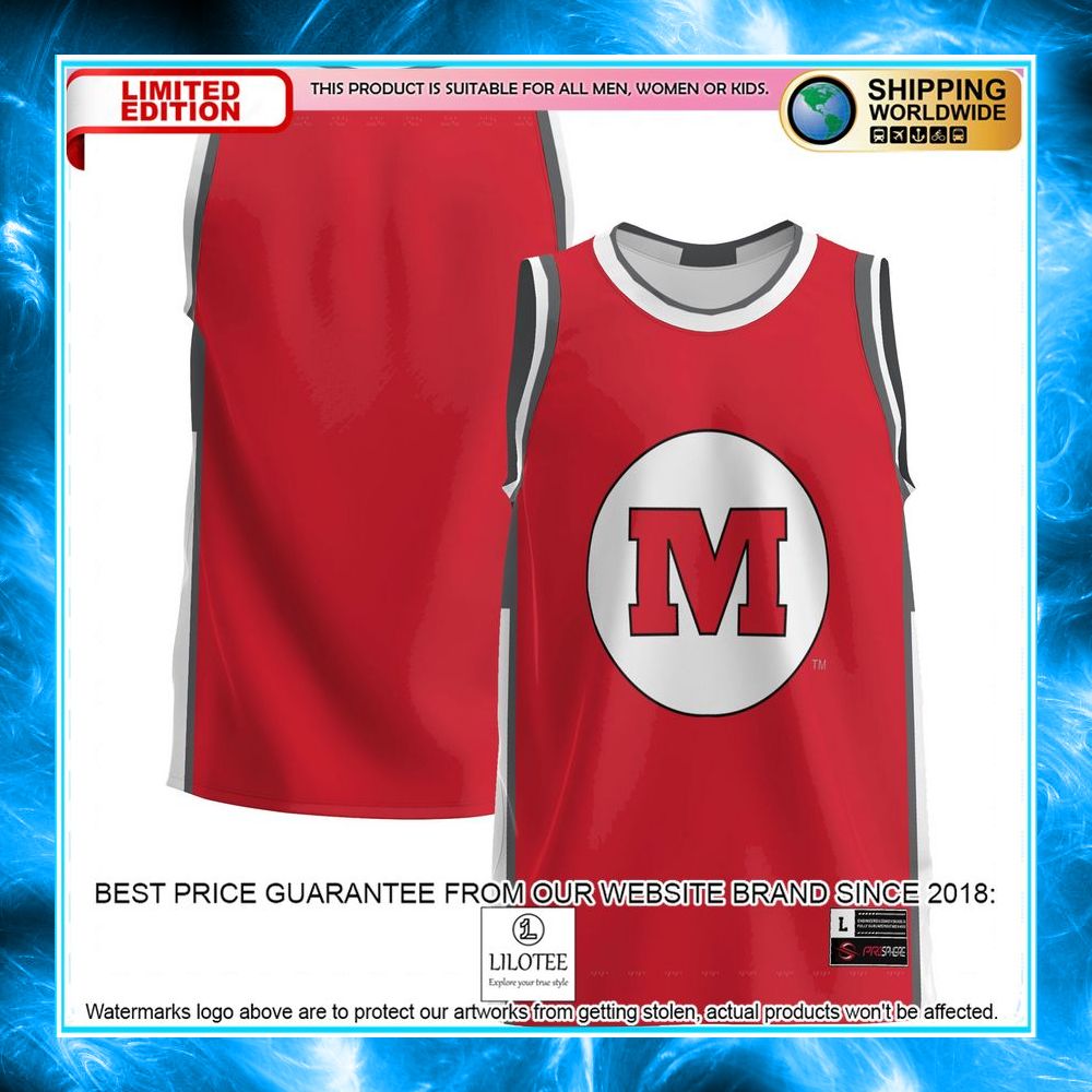 monmouth college fighting scots red basketball jersey 1 882