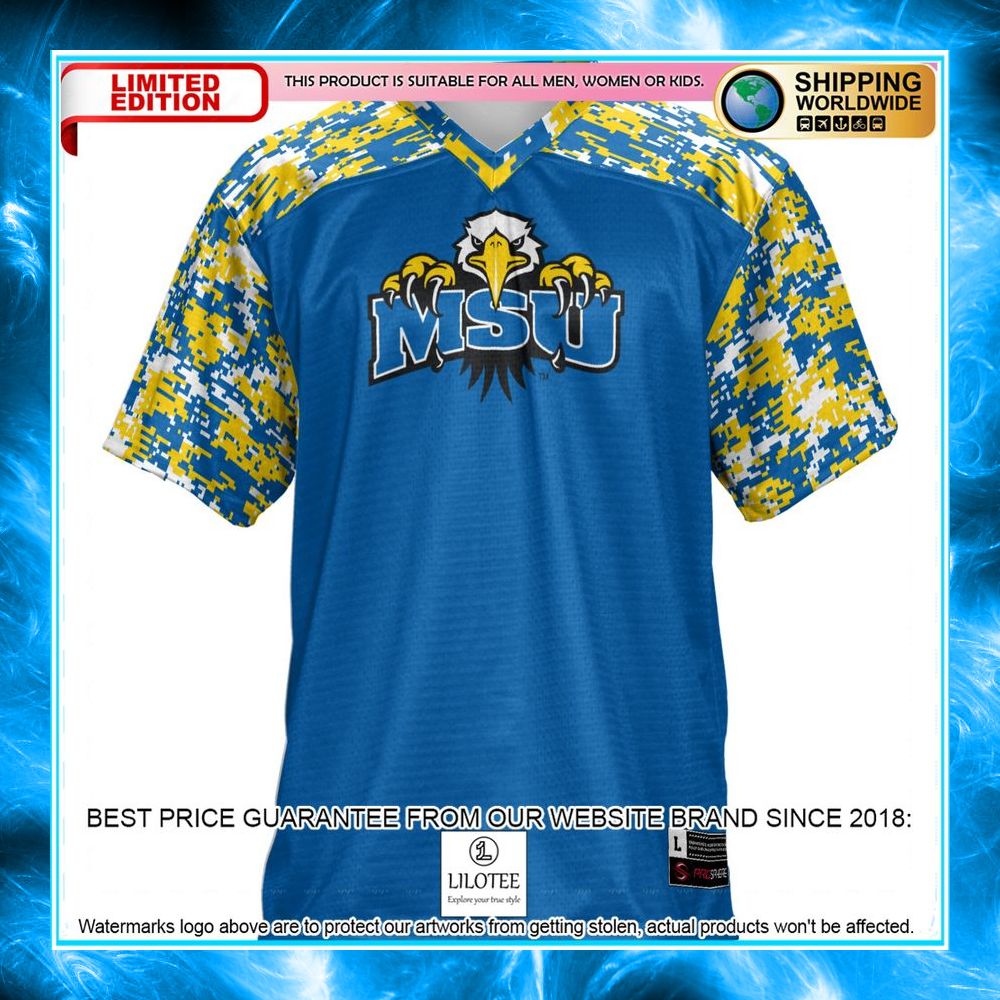 morehead state eagles blue football jersey 2 409