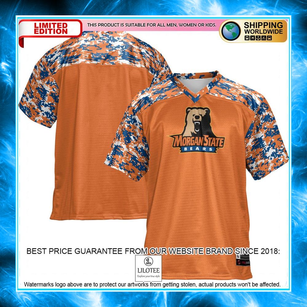morgan state bears orange football jersey 1 975