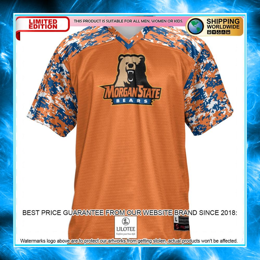 morgan state bears orange football jersey 2 853