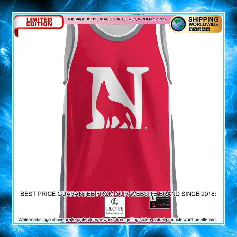 newberry college wolves scarlet basketball jersey 2 978