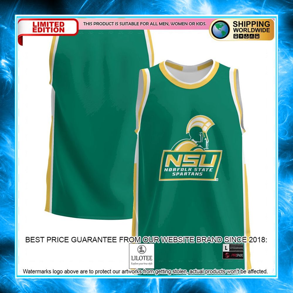 norfolk state spartans green basketball jersey 1 219