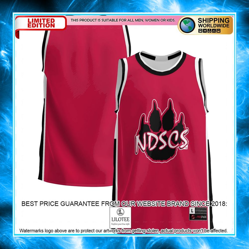 North Dakota College Wildcats Red Basketball Jersey - LIMITED EDITION 4 north dakota college wildcats red basketball jersey 4 739