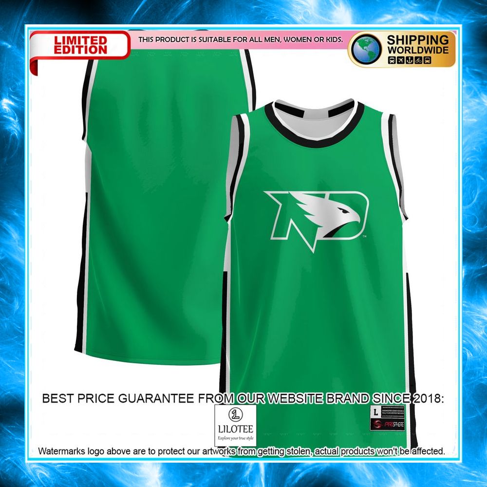 north dakota kelly green basketball jersey 1 159