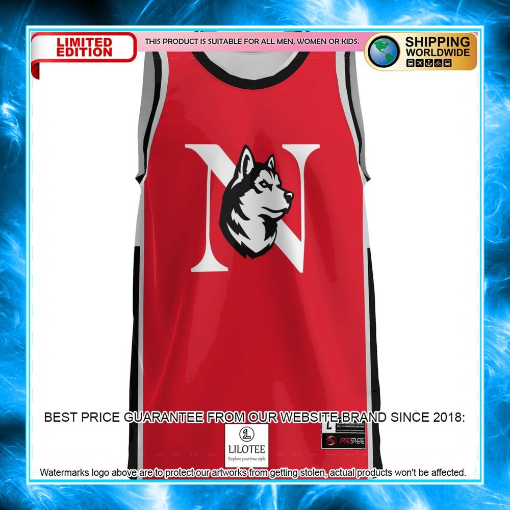 northeastern huskies red basketball jersey 2 199