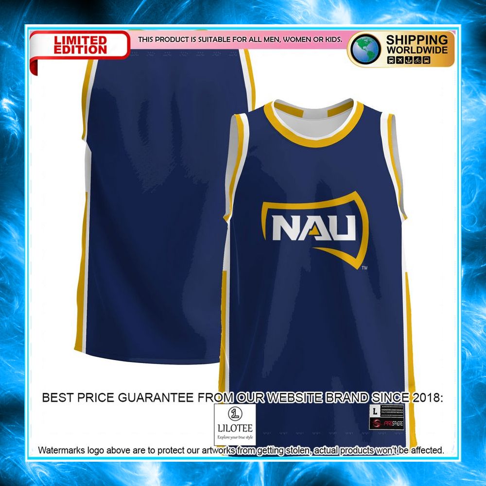 northern arizona lumberjacks navy basketball jersey 1 646
