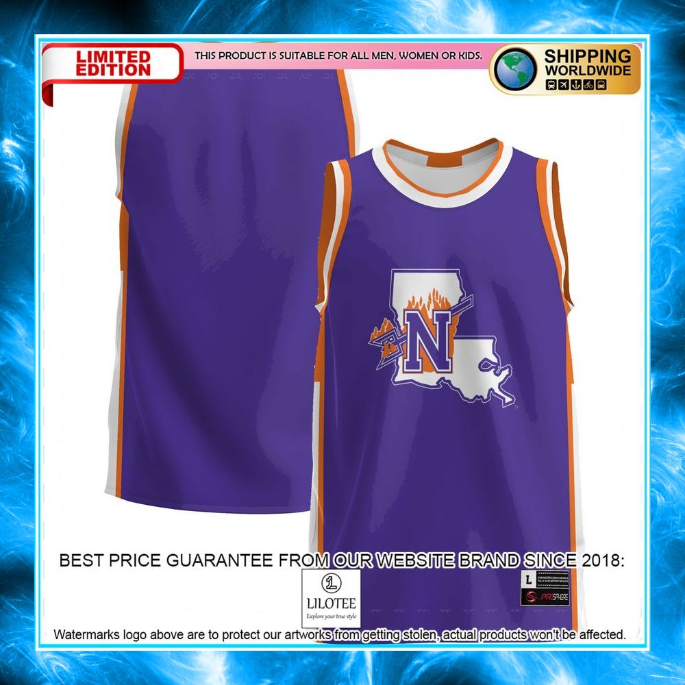 northwestern state demons purple basketball jersey 1 469