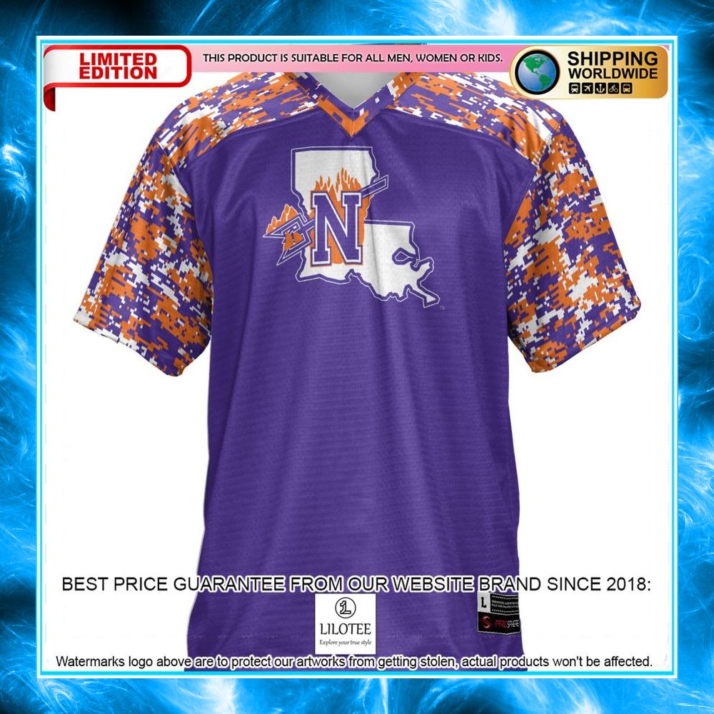 northwestern state demons purple football jersey 2 567