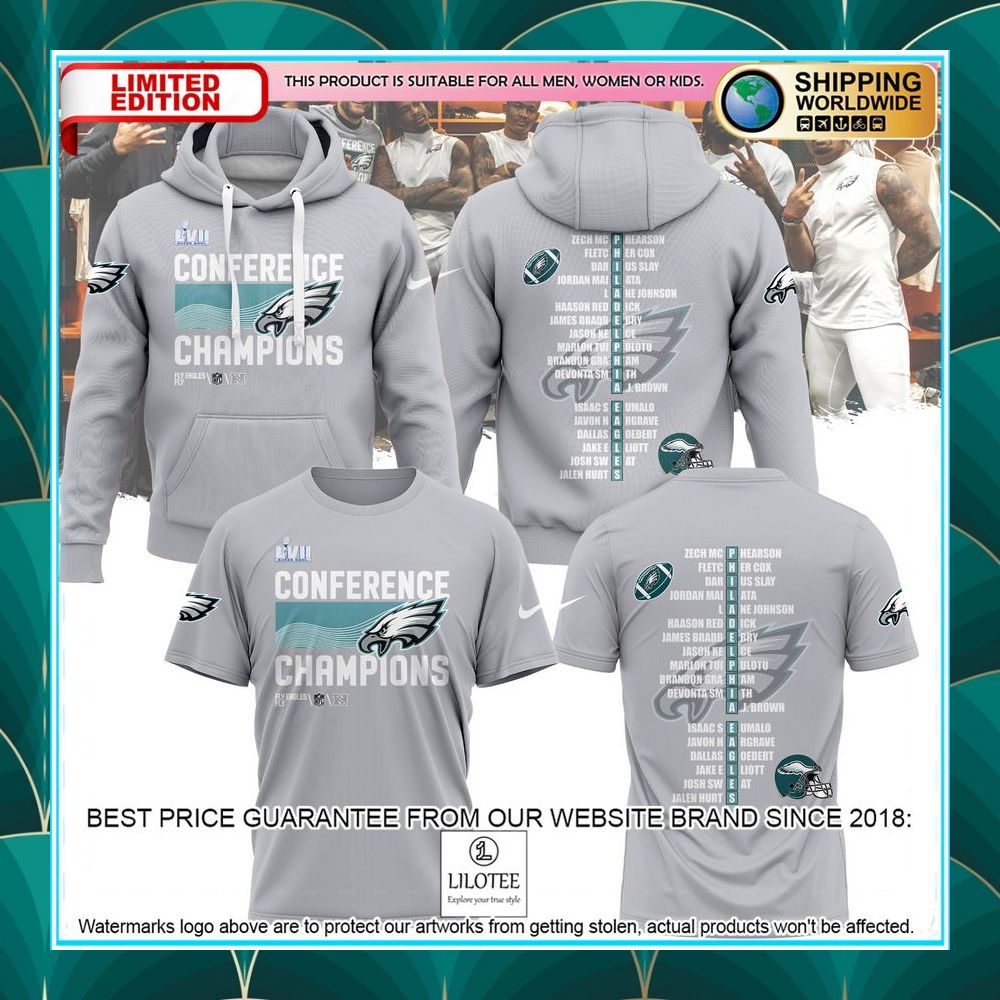 philadelphia eagles 2022 nfc champions shirt hoodie 1 900