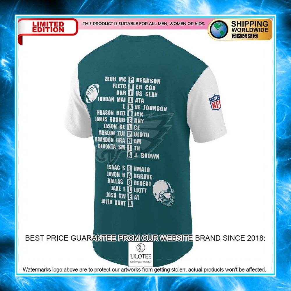 philadelphia eagles 2022 nfc championship green football jersey 3 996