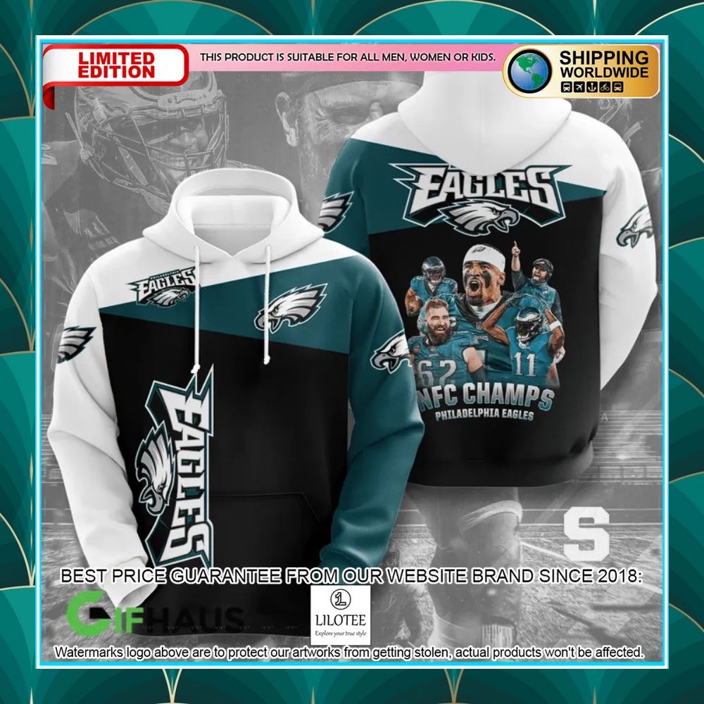 philadelphia eagles 2022 nfc champs players shirt hoodie 2 30