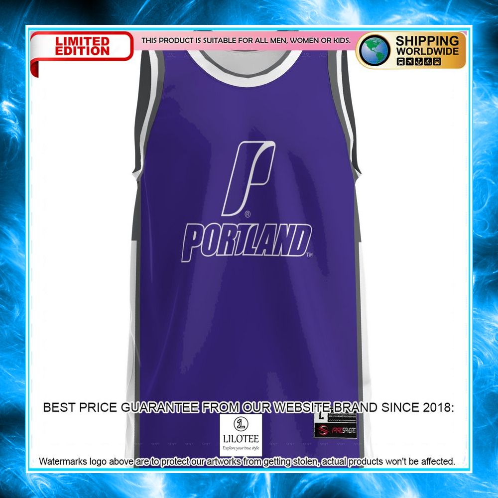 portland pilots purple basketball jersey 2 474