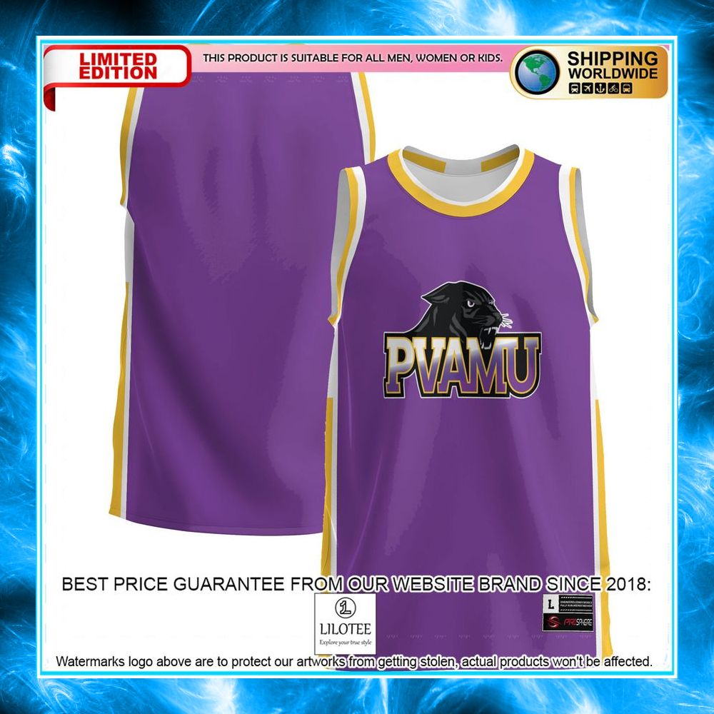 prairie view am panthers purple basketball jersey 1 374